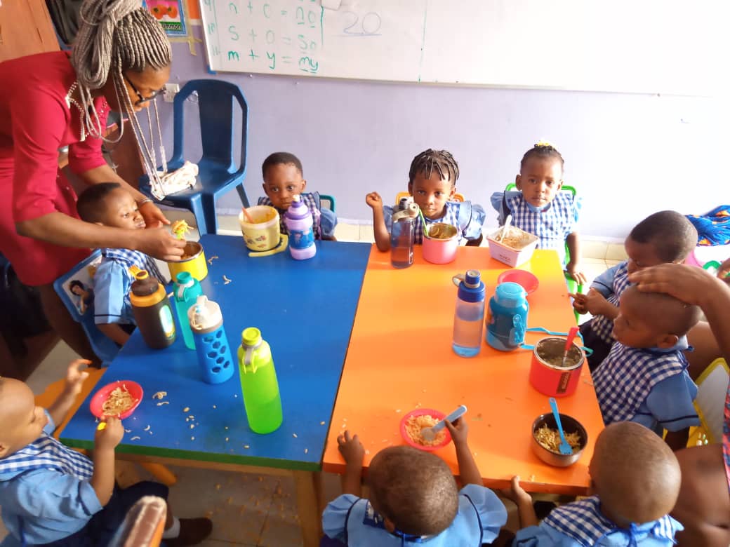 Students playing