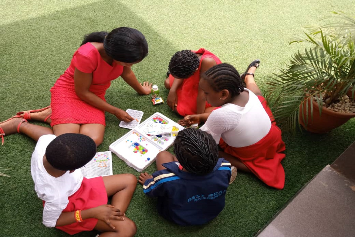 Students learning in classroom
